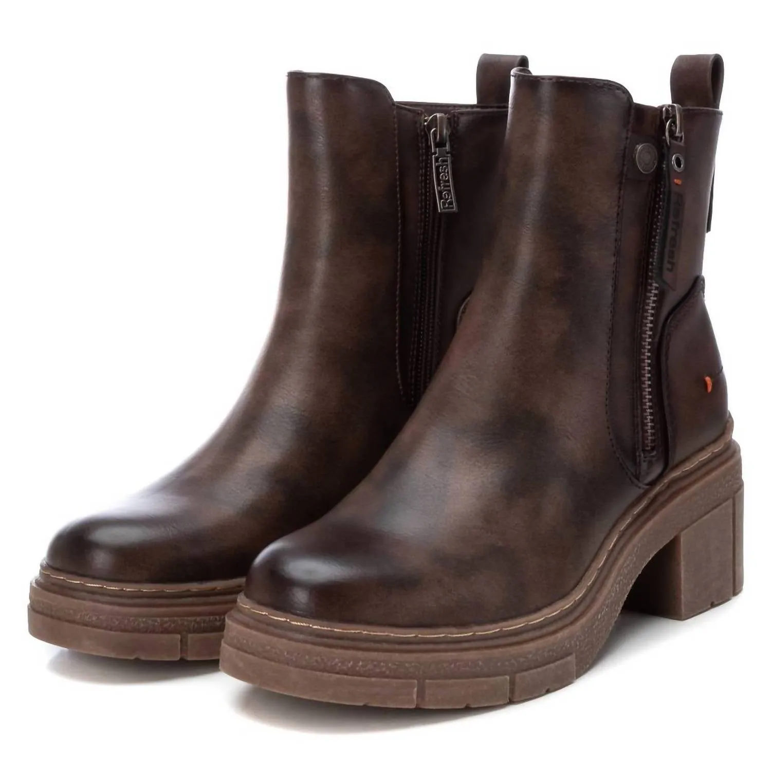 Women's Casual Booties In Brown