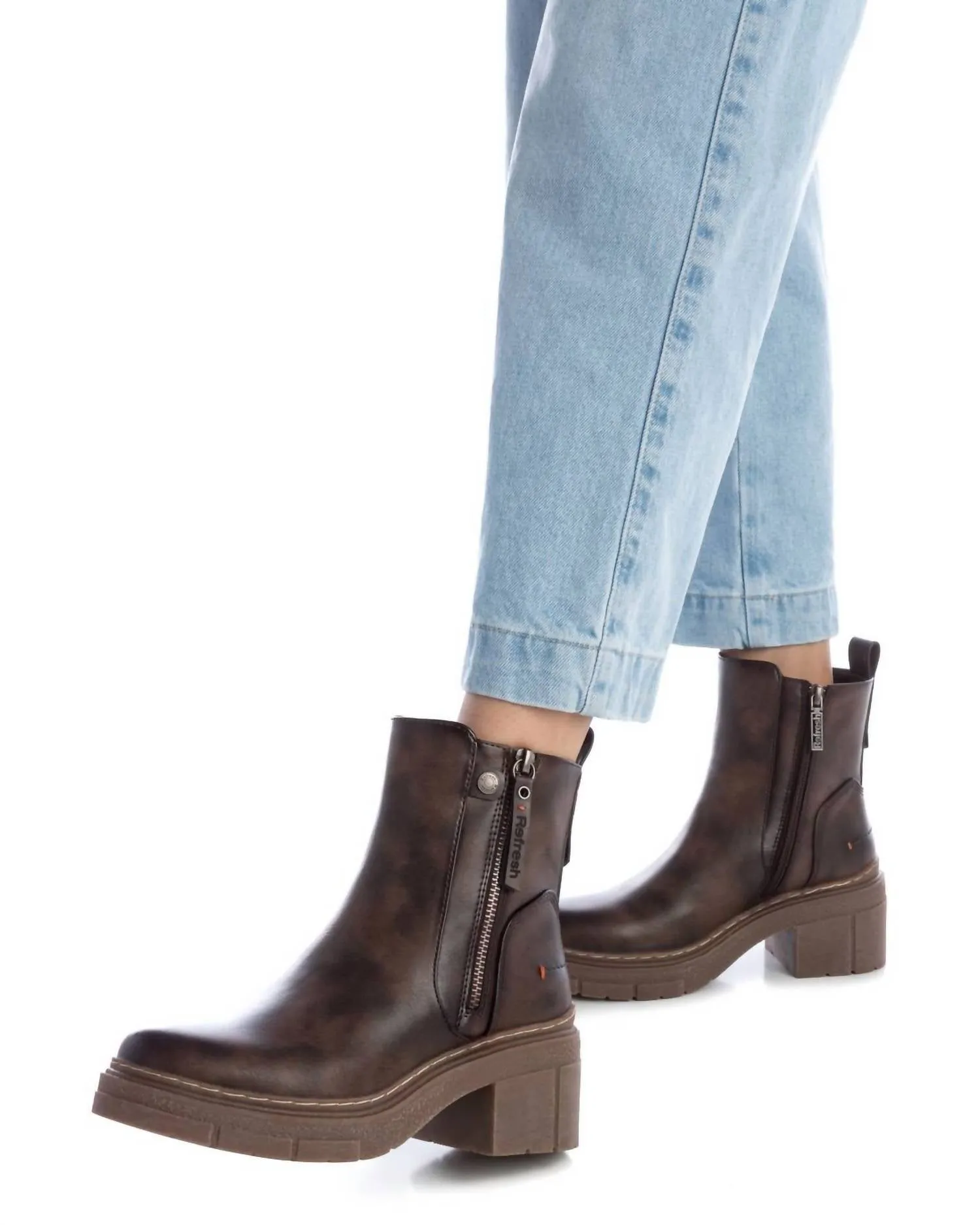 Women's Casual Booties In Brown