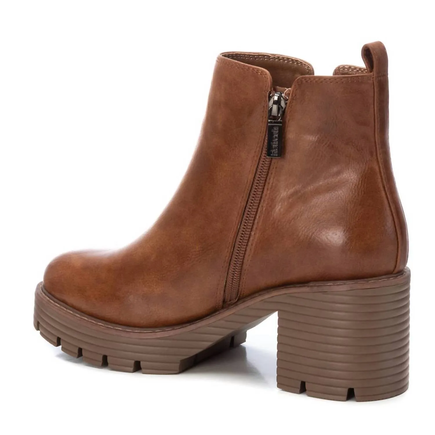 Women's Casual Booties In Camel