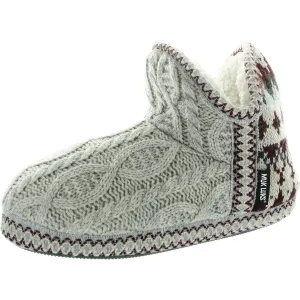 Womens Crochet Polyester Slide Slippers