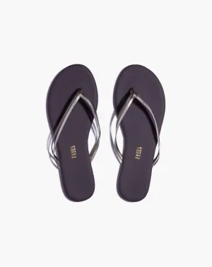 Women's Duo Flip Flops In Silver Shower