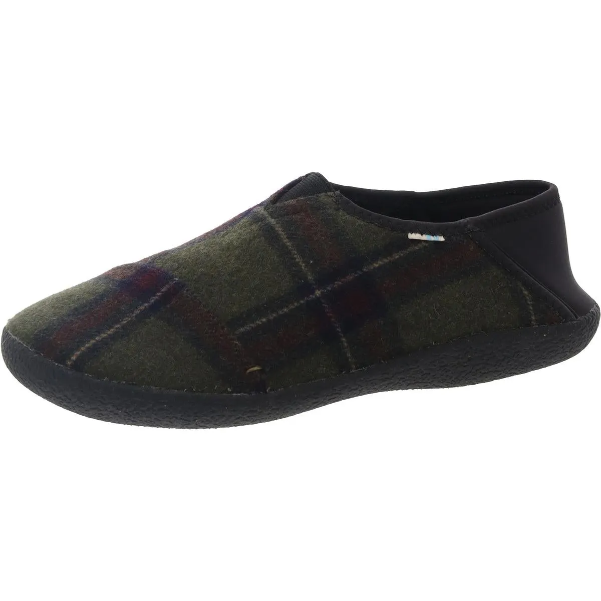 Womens Faux Fur Lined Wool Loafer Slippers