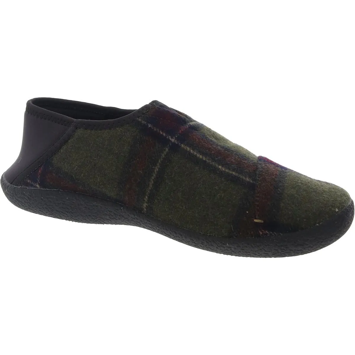 Womens Faux Fur Lined Wool Loafer Slippers