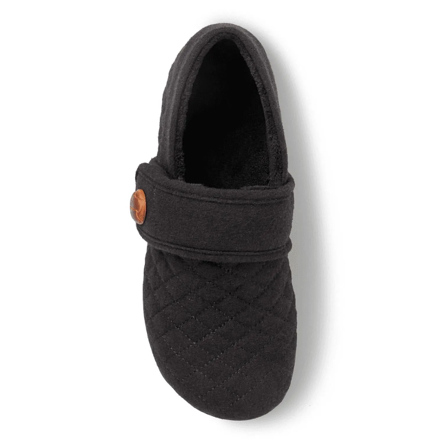 Women's Jackie Flannel Slipper - Medium Width In Black