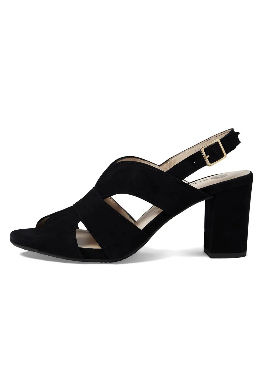 Women's Lark Heel In Black Suede