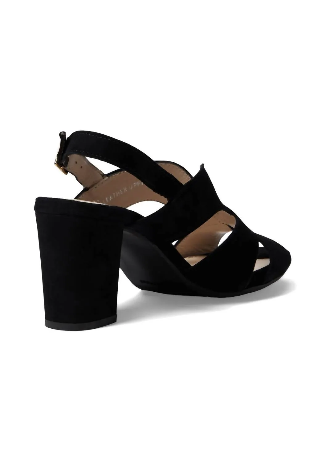 Women's Lark Heel In Black Suede