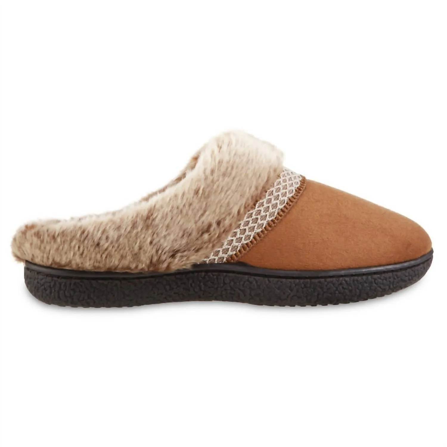 Women's Recycled Microsuede Mallory Hoodback Slipper In Cognac