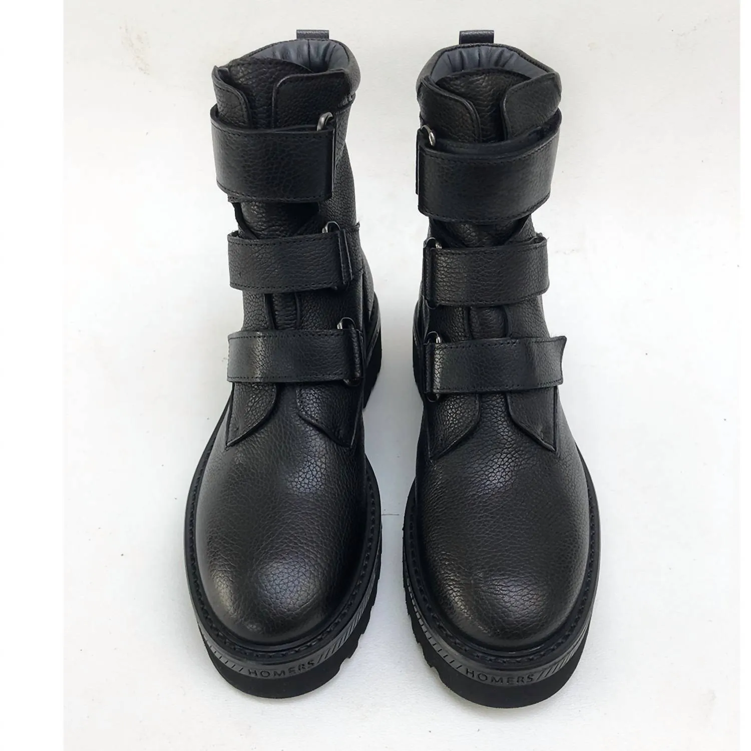 Women's Siena Bufalino Combat Boot In Black