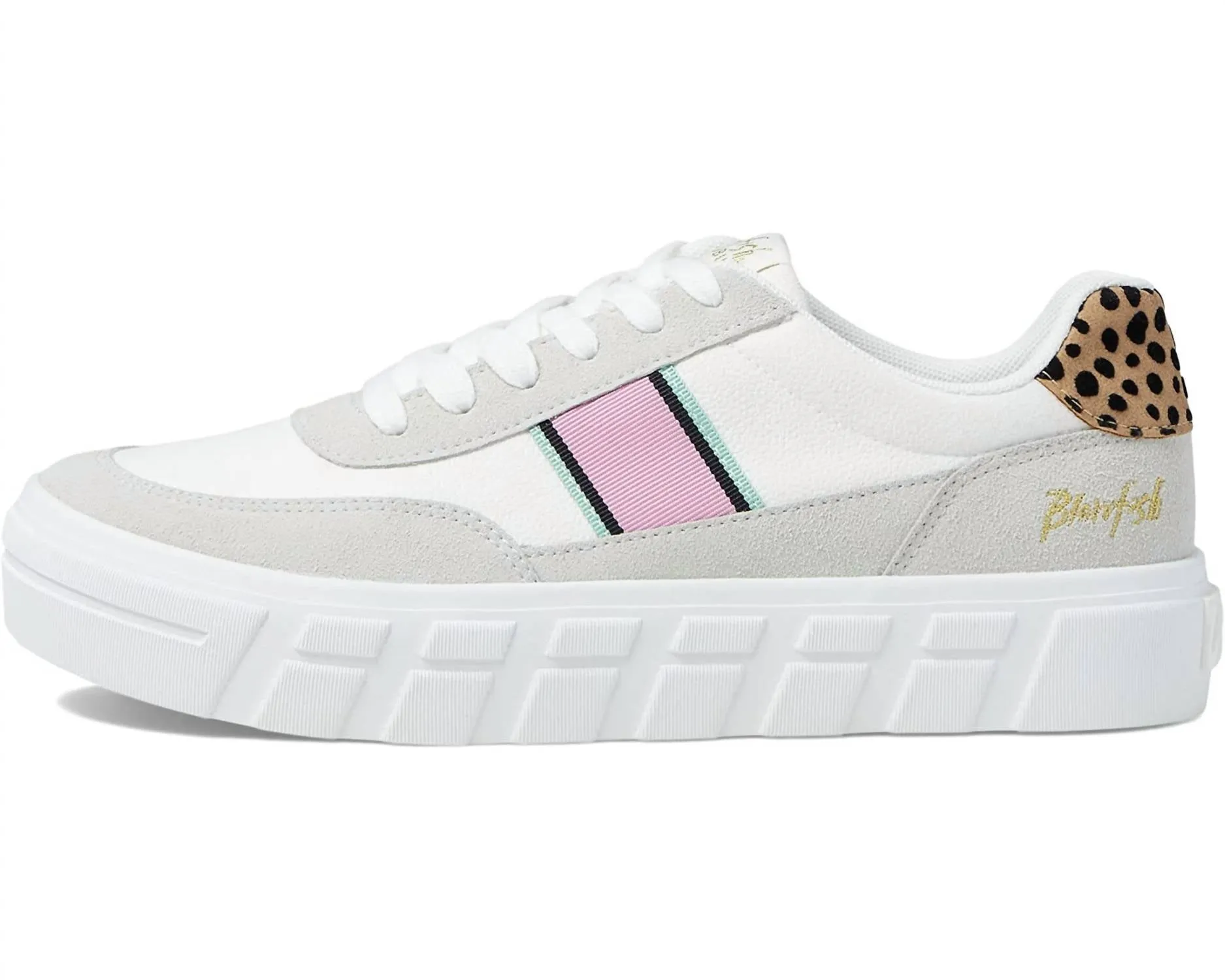 Women's Speedy Sneaker In White Fields/sand Pixie Leopard Grassland
