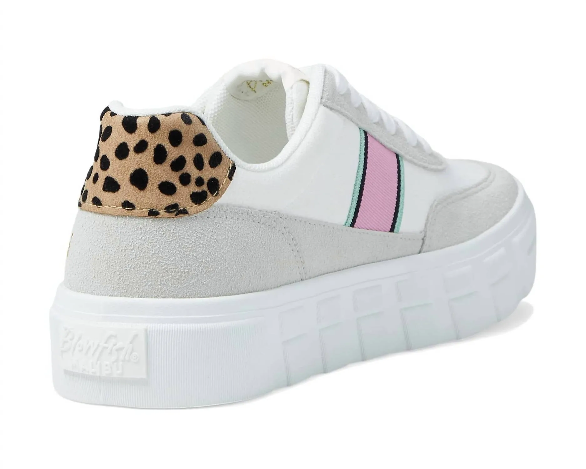 Women's Speedy Sneaker In White Fields/sand Pixie Leopard Grassland