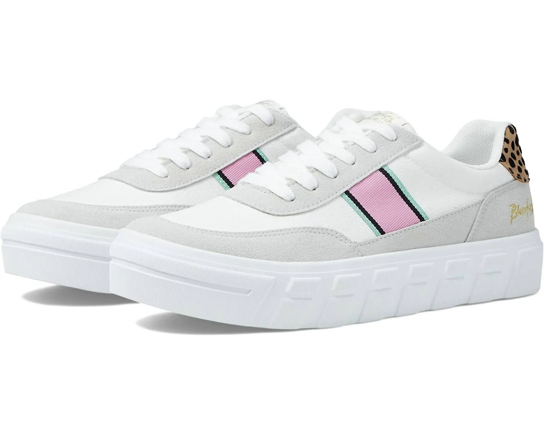Women's Speedy Sneaker In White Fields/sand Pixie Leopard Grassland