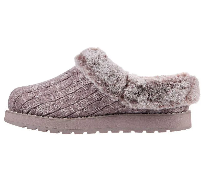 Womens Wide Fit Skechers Keepsakes Ice Angel Mule Slippers - Exclusive