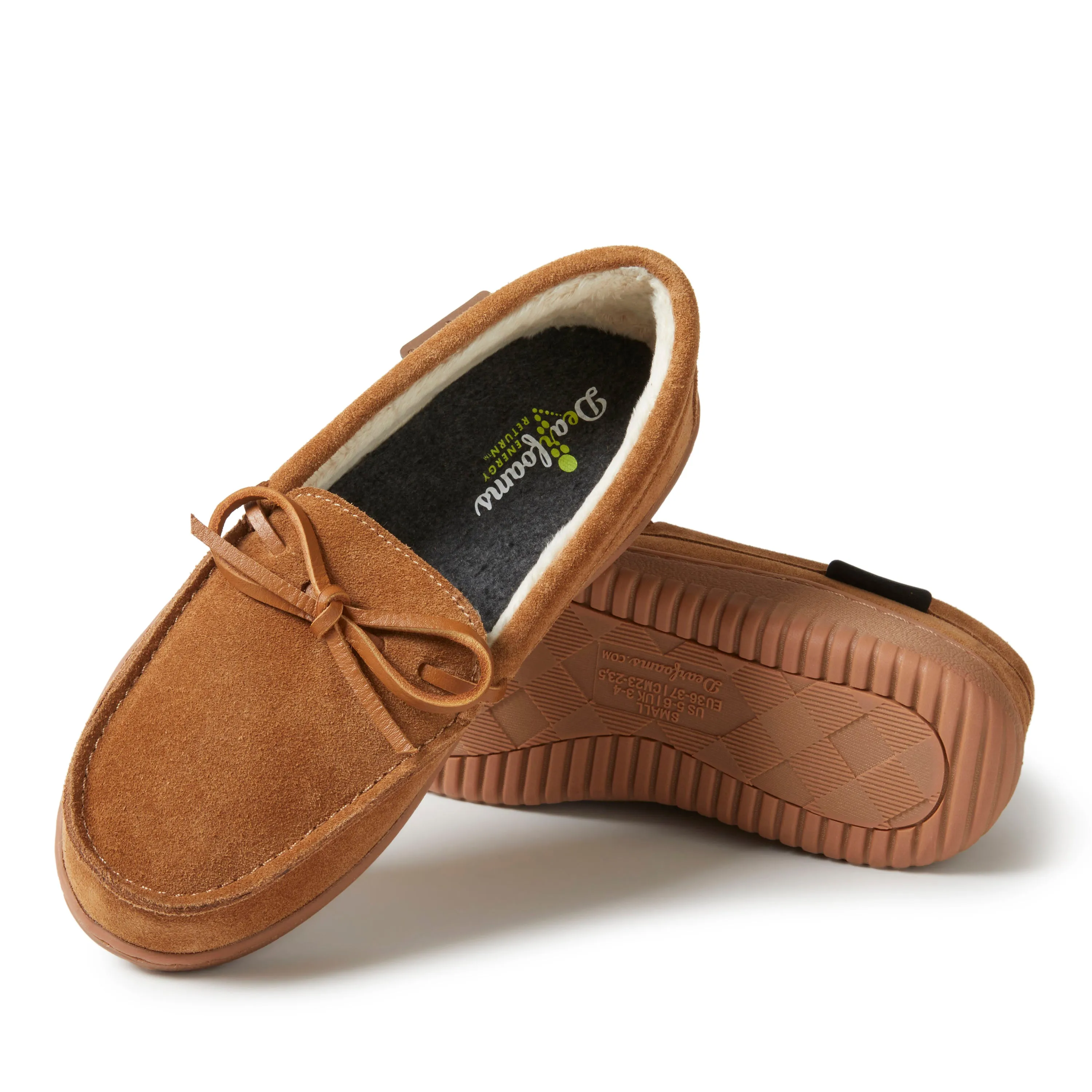 Women's Wilmington Genuine Suede Energy Return Moccasin Slippers