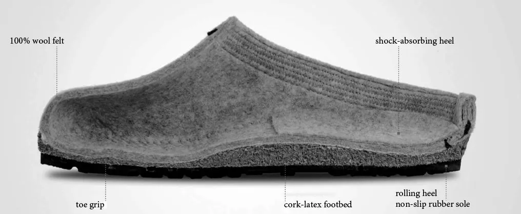 Wool Felt Clogs - Kris - Espresso (Adults 36-46) *Pre-order