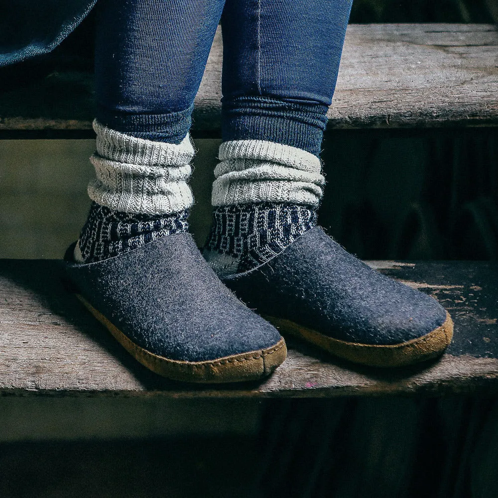 Wool Felt Slippers - Toffel - Anthracite (Adults 36-46) *Pre-order