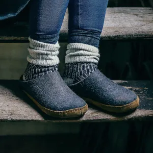 Wool Felt Slippers - Toffel - Anthracite (Adults 36-46) *Pre-order