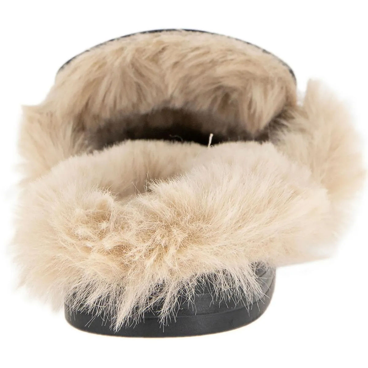 Zorie Womens Faux Leather Loafer Slide Slippers